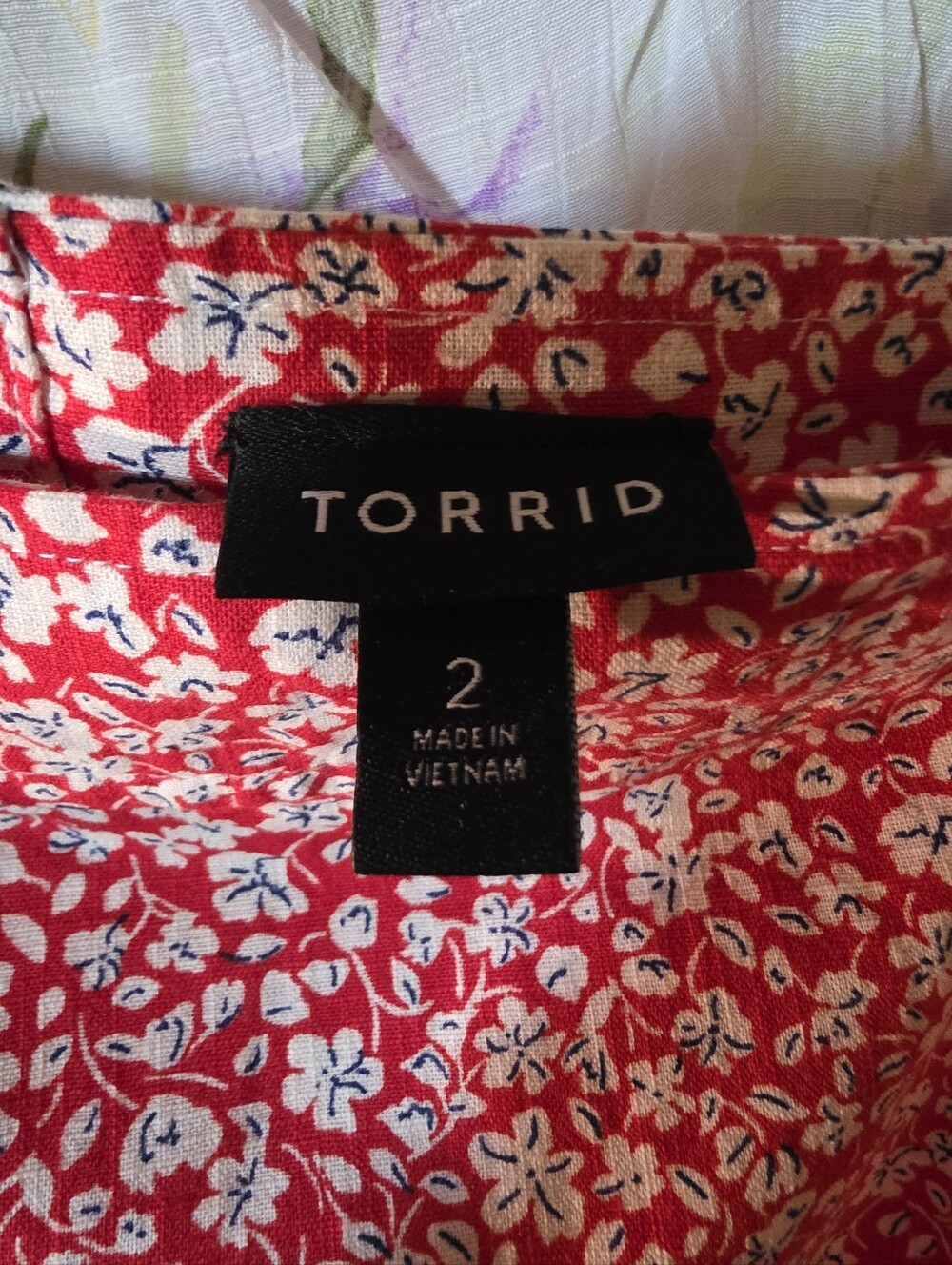 Torrid Red Floral Square-Neck Tank — 2X
